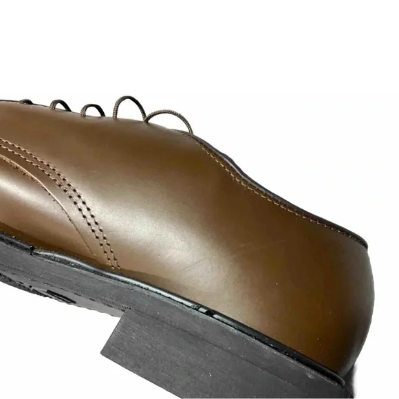 Vibram Rich Brown Leather Derbys display picture 2
